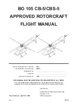 Eads Eurocopter BO 105 CB-5 Flight Manual предпросмотр