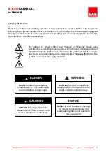 Предварительный просмотр 5 страницы EAE E-LINEKX-III Manual