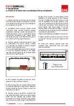 Предварительный просмотр 12 страницы EAE E-LINEKX-III Manual