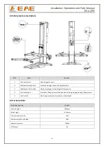 Предварительный просмотр 11 страницы EAE EE-612FE Installation, Operation, And Parts Manual