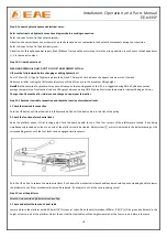 Preview for 18 page of EAE EE-6445P Installation, Operation, And Parts Manual