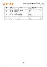 Preview for 36 page of EAE EE-6445P Installation, Operation, And Parts Manual