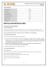 Preview for 12 page of EAE EE-6501 Installation, Operation, And Parts Manual