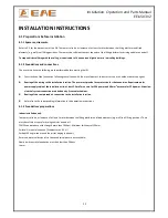 Preview for 11 page of EAE EE-6503V2 Installation, Operation, And Parts Manual