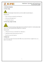 Preview for 7 page of EAE EE-6603B Installation, Operation, And Parts Manual