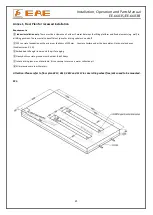 Preview for 21 page of EAE EE-6603B Installation, Operation, And Parts Manual