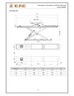 Предварительный просмотр 10 страницы EAE EE-6603BWF Installation, Operation, And Parts Manual