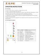 Предварительный просмотр 15 страницы EAE EE-6603BWF Installation, Operation, And Parts Manual