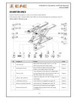 Предварительный просмотр 19 страницы EAE EE-6603BWF Installation, Operation, And Parts Manual