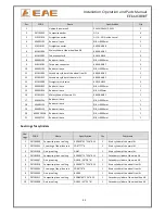 Предварительный просмотр 32 страницы EAE EE-6603BWF Installation, Operation, And Parts Manual