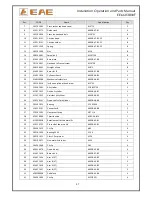 Предварительный просмотр 37 страницы EAE EE-6603BWF Installation, Operation, And Parts Manual