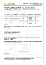 Предварительный просмотр 8 страницы EAE EE-6603S Installation, Operation, And Parts Manual