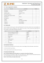 Предварительный просмотр 13 страницы EAE EE-6603S Installation, Operation, And Parts Manual