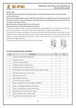 Предварительный просмотр 15 страницы EAE EE-6603S Installation, Operation, And Parts Manual