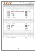 Предварительный просмотр 37 страницы EAE EE-6603S Installation, Operation, And Parts Manual