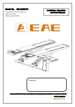 EAE EE-6605B.PD Installation, Operation, And Parts Manual предпросмотр