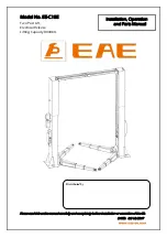 EAE EE-C18E Installation, Operation, And Parts Manual preview