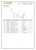 Preview for 43 page of EAE EE62C-35T-E Installation, Operation, And Parts Manual