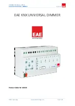 Preview for 1 page of EAE UD105 Product Manual