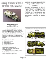 Eaelec GMC CCKW 2 1/2 ton Tanker Truck Assembly Instructions предпросмотр