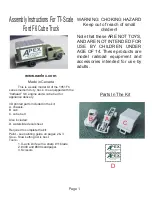 Preview for 1 page of Eaelec TT-Scale Ford F6 Cube Truck Assembly Instructions