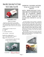 Предварительный просмотр 1 страницы Eaelec Z-Scale Ford C Series Truck Kit Assembly Instructions