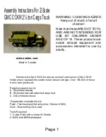 Eaelec Z-Scale GMC CCKW 2 1/2 ton Cargo Truck Assembly Instructions preview