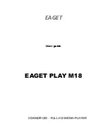 Preview for 1 page of Eaget PLAY M18 User Manual