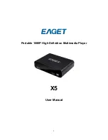 Preview for 1 page of Eaget X5 User Manual