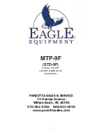 Preview for 1 page of Eagle Equipment MTP-9F Manual