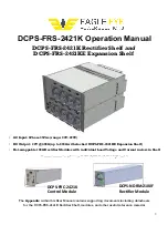 Preview for 1 page of Eagle Eye Power Solutions DCPS-FRS-2421K Operation Manual