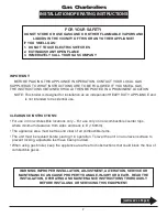 Preview for 2 page of Eagle Group Chef's Line CLCHRB Series Installation & Operating Instructions Manual