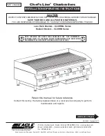 Preview for 1 page of Eagle Group Chef's Line CLCHRBL Series Installation & Operating Instructions Manual