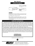 Предварительный просмотр 2 страницы Eagle Group HDBW-10-24 Operation Manual