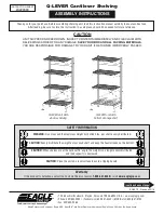 Предварительный просмотр 1 страницы Eagle Group Q-LEVER unit with all-wire shelving Assembly Instructions Manual