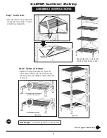 Предварительный просмотр 6 страницы Eagle Group Q-LEVER unit with all-wire shelving Assembly Instructions Manual