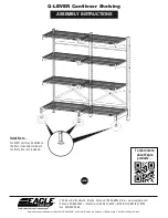 Предварительный просмотр 8 страницы Eagle Group Q-LEVER unit with all-wire shelving Assembly Instructions Manual