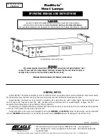 Preview for 1 page of Eagle Group RedHots RHHL Series Operating Manual And Instructions