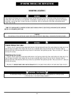 Preview for 3 page of Eagle Group RedHots RHHL Series Operating Manual And Instructions