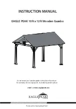 Eagle Peak 10 ft x 12 ft Wooden Gazebo Instruction Manual предпросмотр