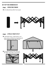 Предварительный просмотр 3 страницы Eagle Peak 6ftx4ft Foldable Greenhouse Canopy Instruction Manual