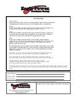 Preview for 13 page of Eagle power FASTRACTS BX12 Operation And Parts Manual