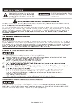 Preview for 2 page of Eagle Pro E1525P Operator'S Manual