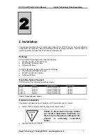 Предварительный просмотр 9 страницы Eagle Technology PCI 725 User Manual