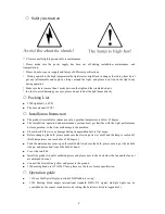 Preview for 3 page of Eagle 1000 User Manual