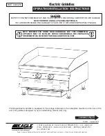 Eagle 335376 Operating & Installation Instructions Manual preview