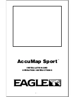 Eagle AccuMap Sport Installation And Operation Instructions Manual preview