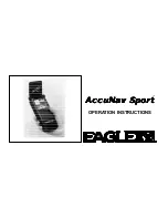 Eagle AccuNav Sport Operation Instructions Manual preview