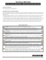 Preview for 3 page of Eagle CLGF30-NG Installation, Operating,  & Maintenance Instructions