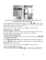 Preview for 72 page of Eagle CUDA 250i S/Map Installation And Operation Instructions Manual